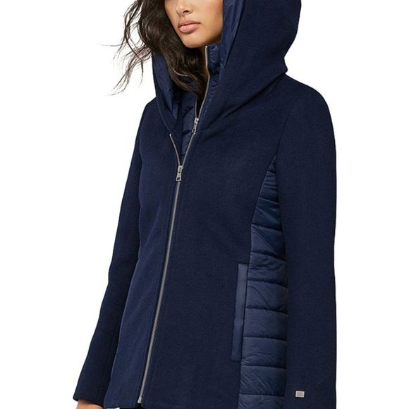 Soia & Kyo Mixed Media Lapis Coat